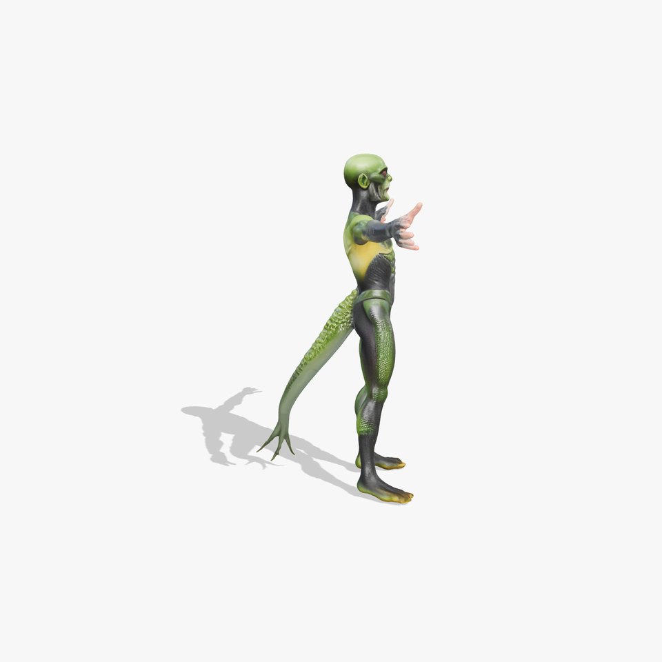 Reptilian Alien Character Model Pack