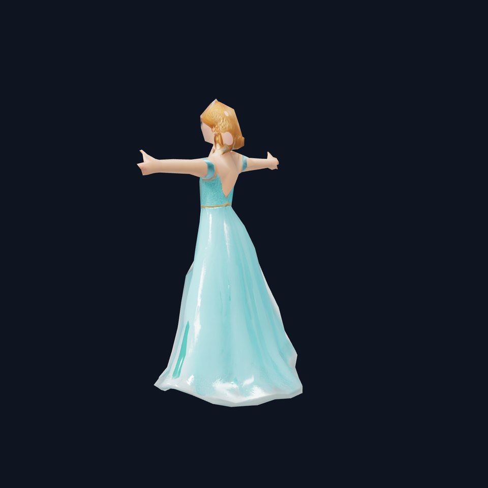 Elegant Princess Character Model Pack