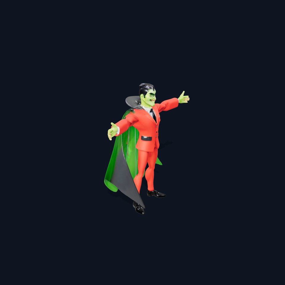 Vampire Character in Red Suit Model Pack