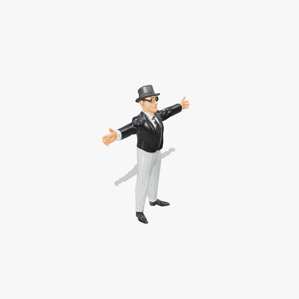 Gentleman With Monocle Character Model Pack