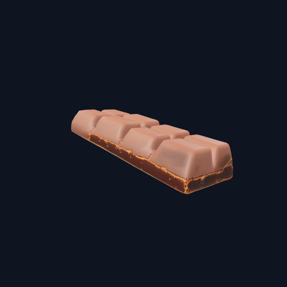 Chocolate Bar with Coffee Beans model pack