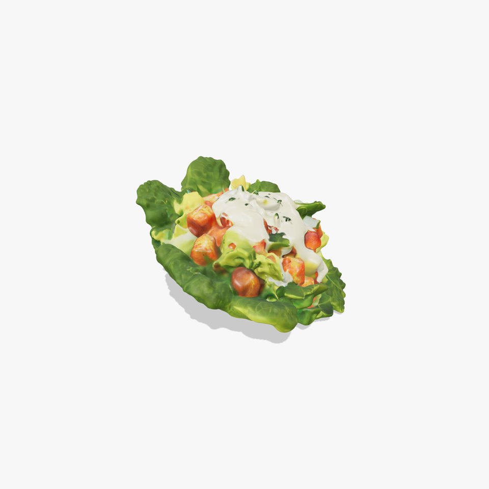 Caesar Salad Model Pack with Lettuce and Croutons