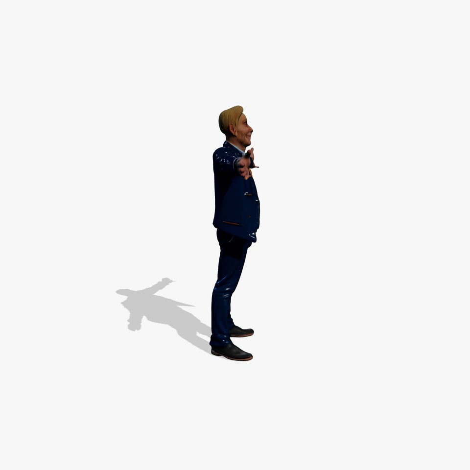 Stylish Businessman Character Model Pack with Suit and Shoes