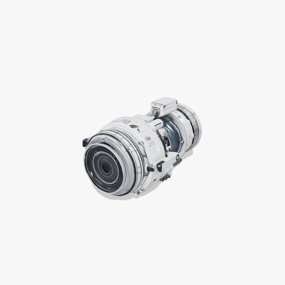 Futuristic Camera Lens Model Pack for SciFi Environments
