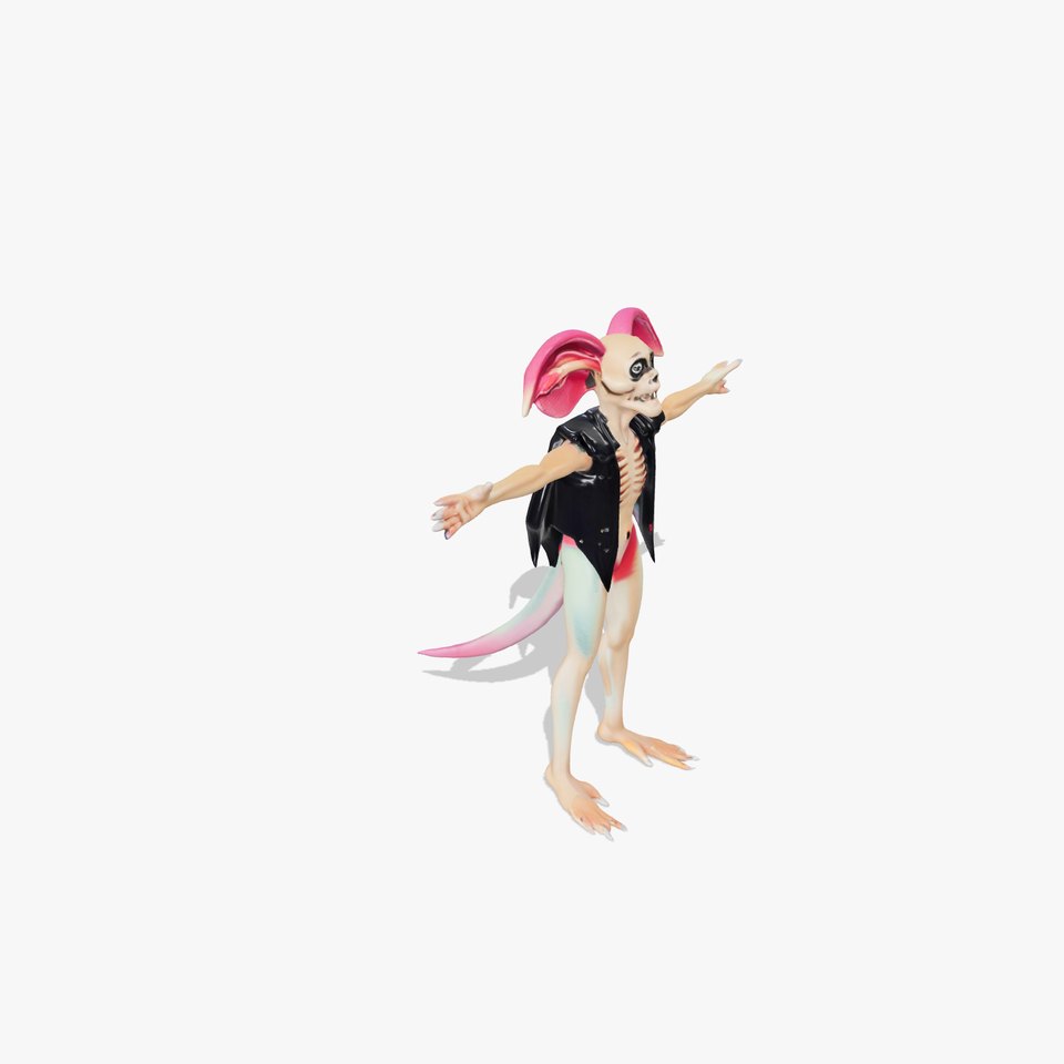 Alien Creature with Vest Model Pack