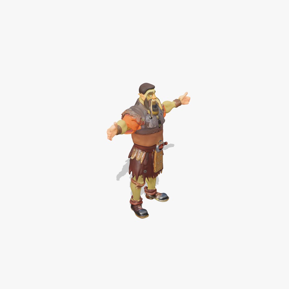 Orc Warrior Model Pack with Detailed Armor