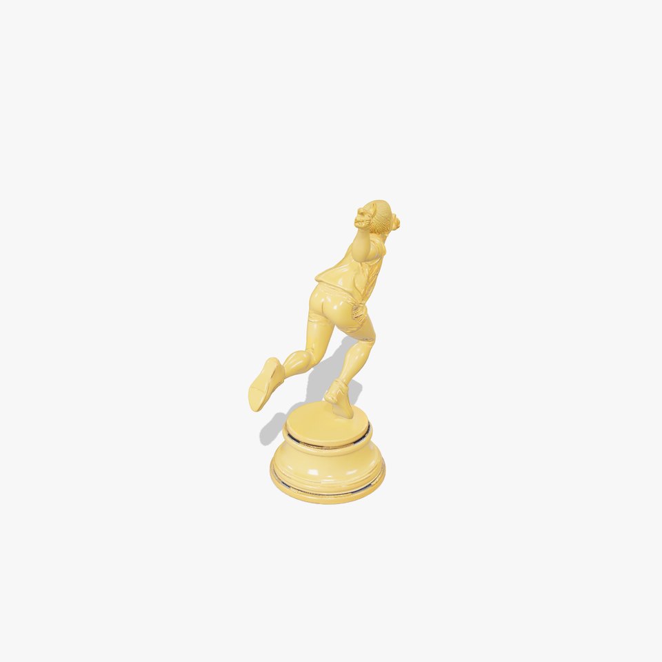 Golden Runner Trophy model pack