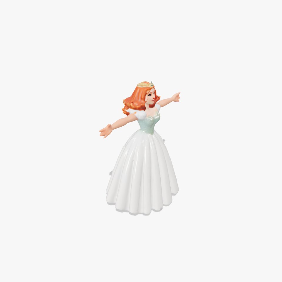 Elegant Princess Character Model Pack