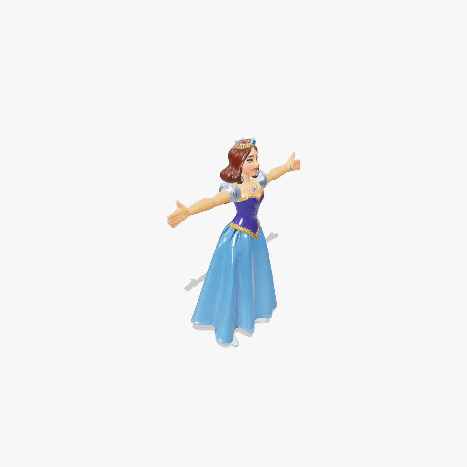 Elegant Princess Character Model Pack with Royal Attire