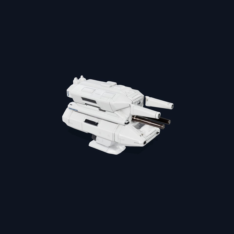 Futuristic White Blaster model pack