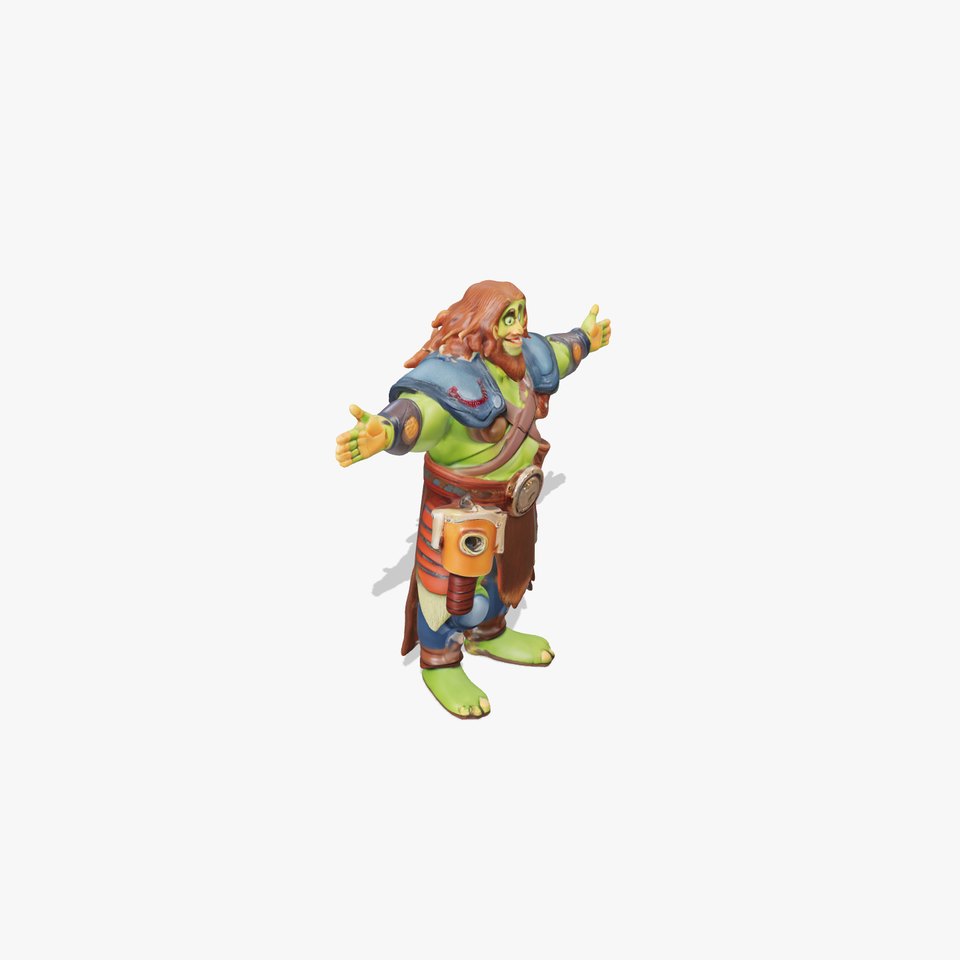 Fantasy Green Warrior model pack