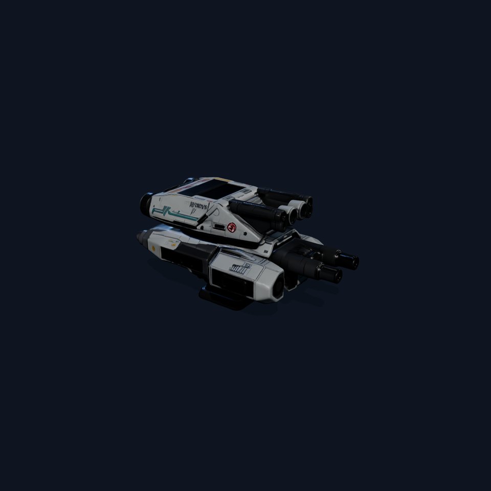 Futuristic White Blaster model pack