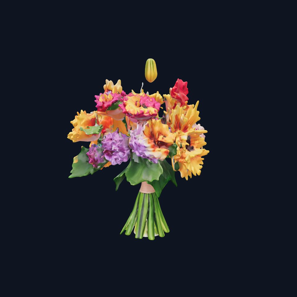 Vibrant Flower Bouquet model pack