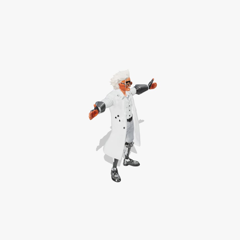 Eccentric Scientist Character model pack