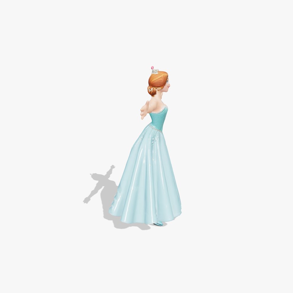 Elegant Princess Figure model pack