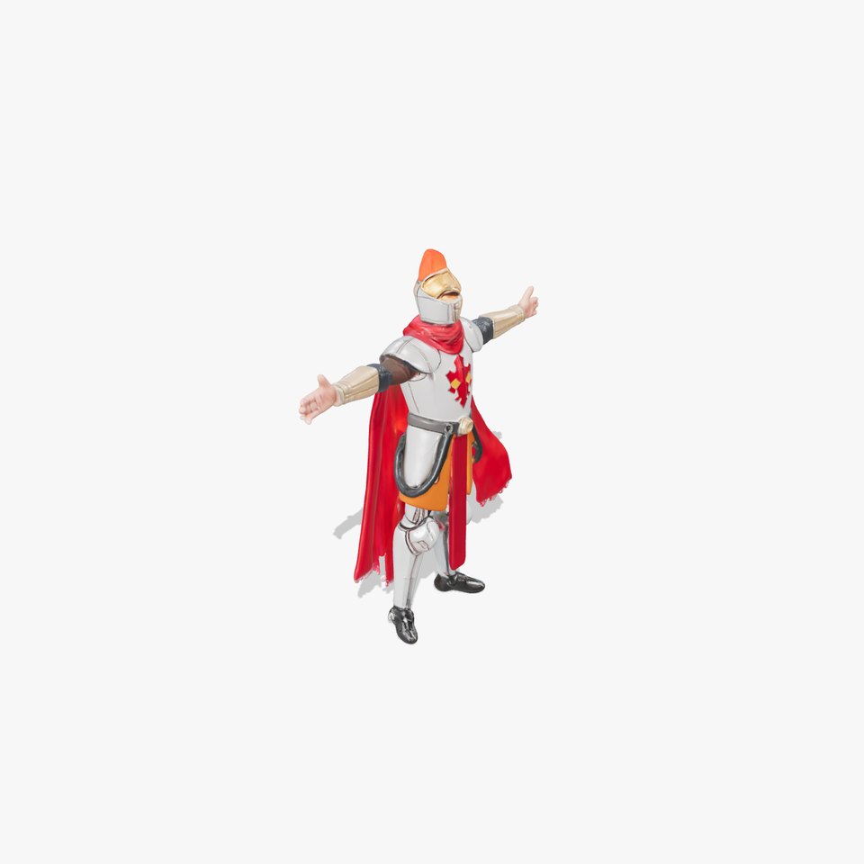 Knight Armor Red Cape model pack