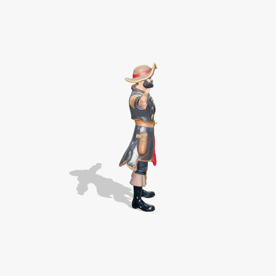 Detailed Pirate Captain model pack