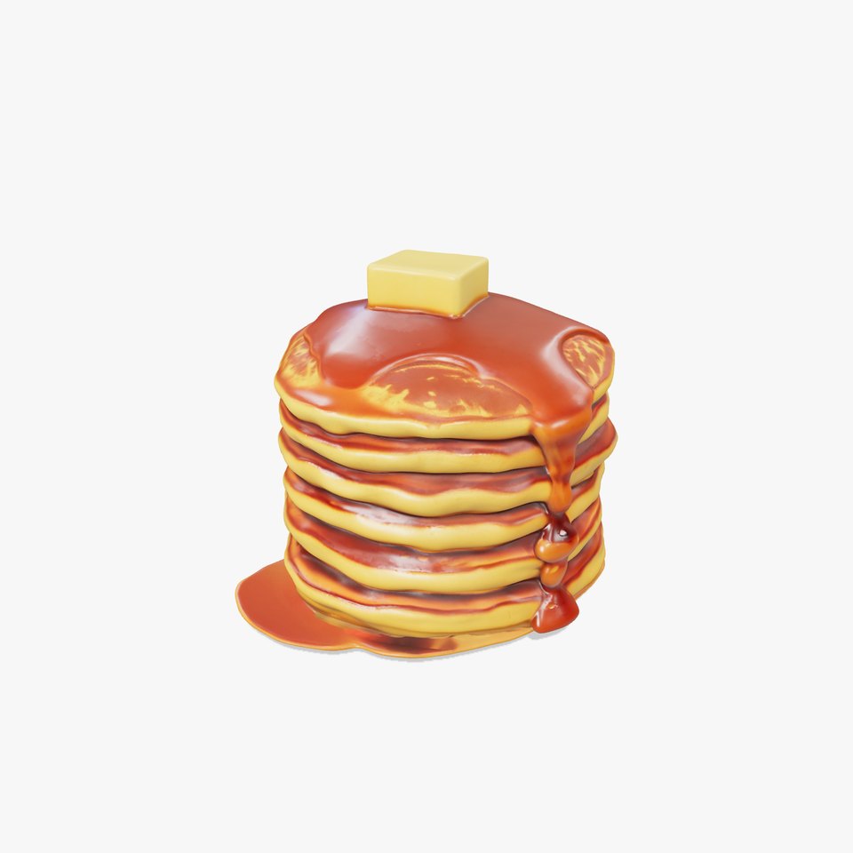 Golden Pancake Stack model pack