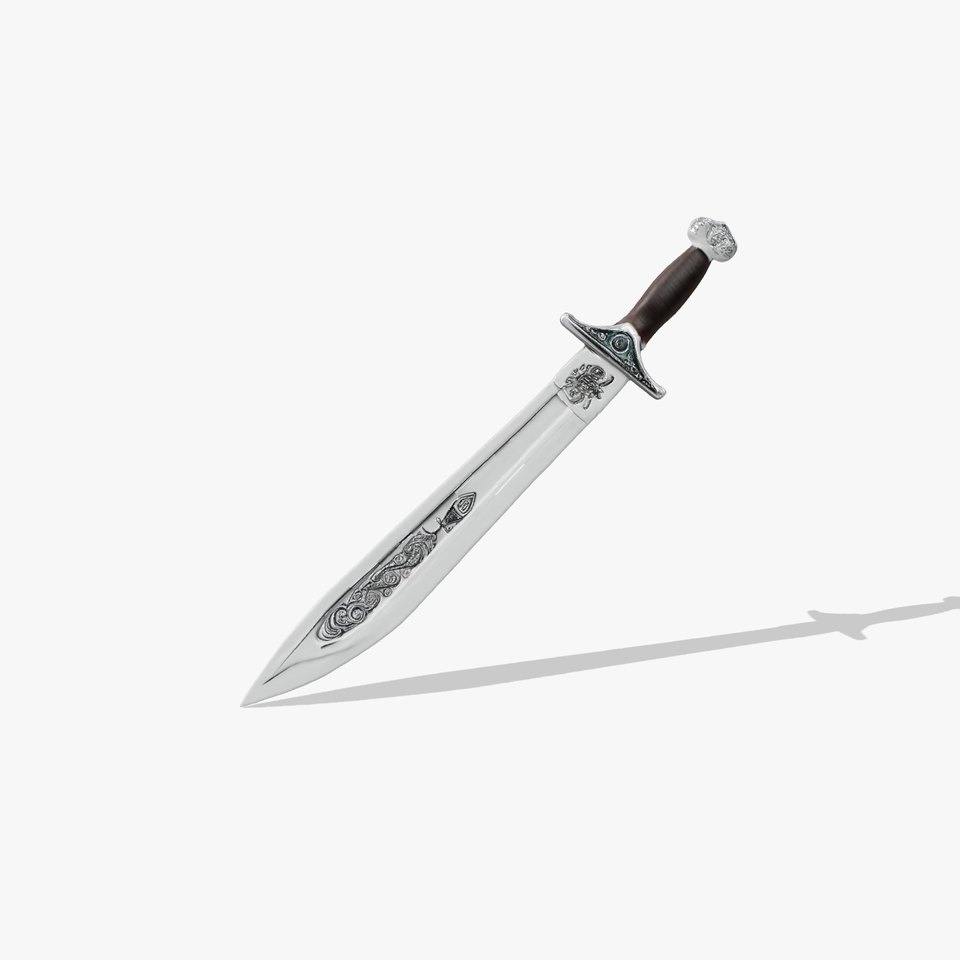 Engraved Steel Sword model pack
