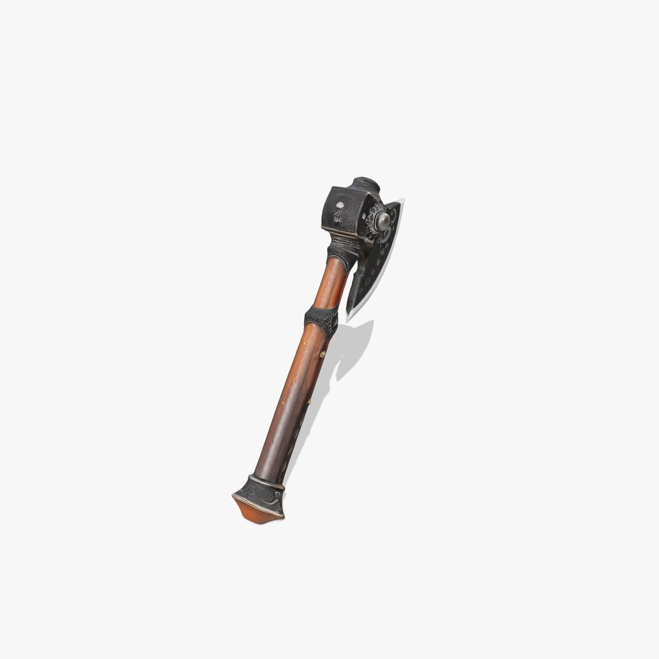 Ornate Battle Axe model pack