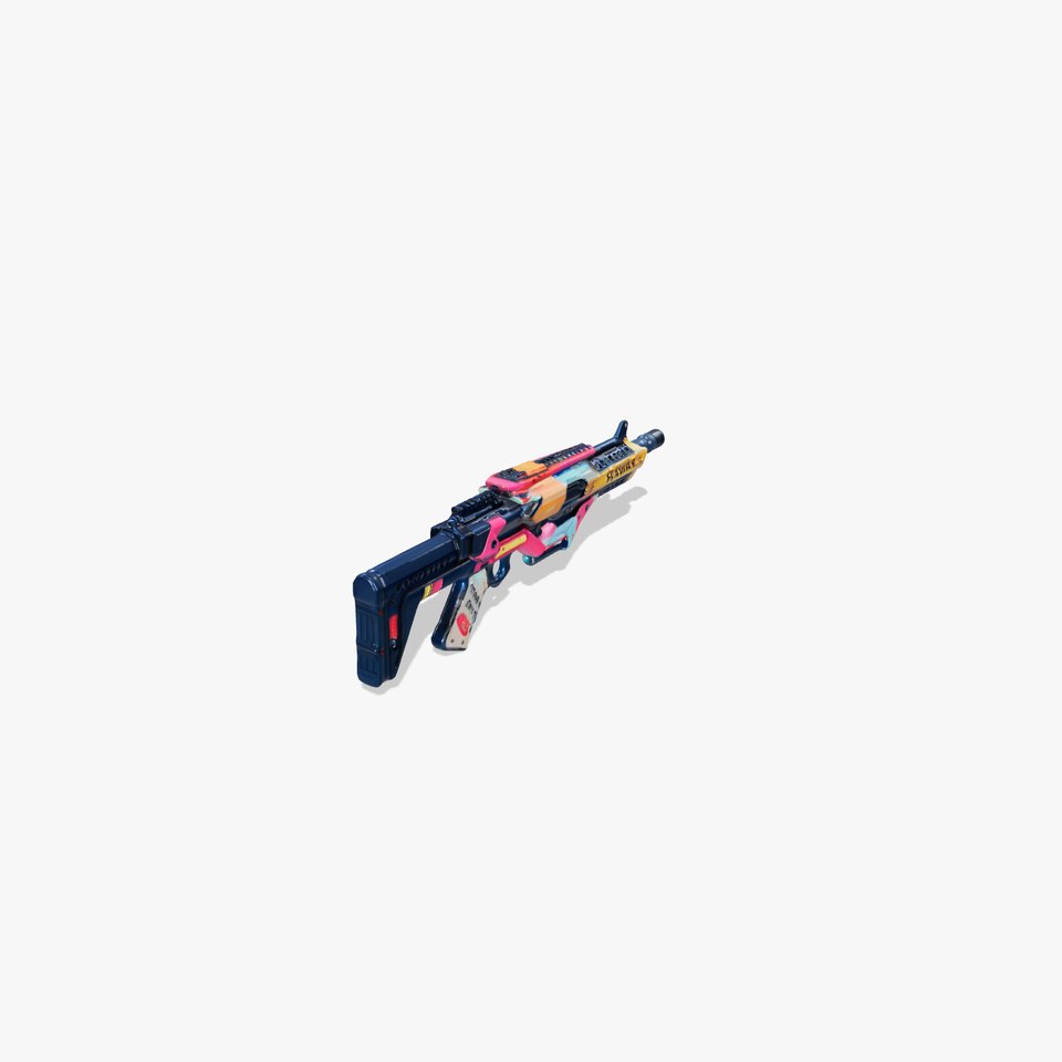 Vibrant Assault Rifle model pack
