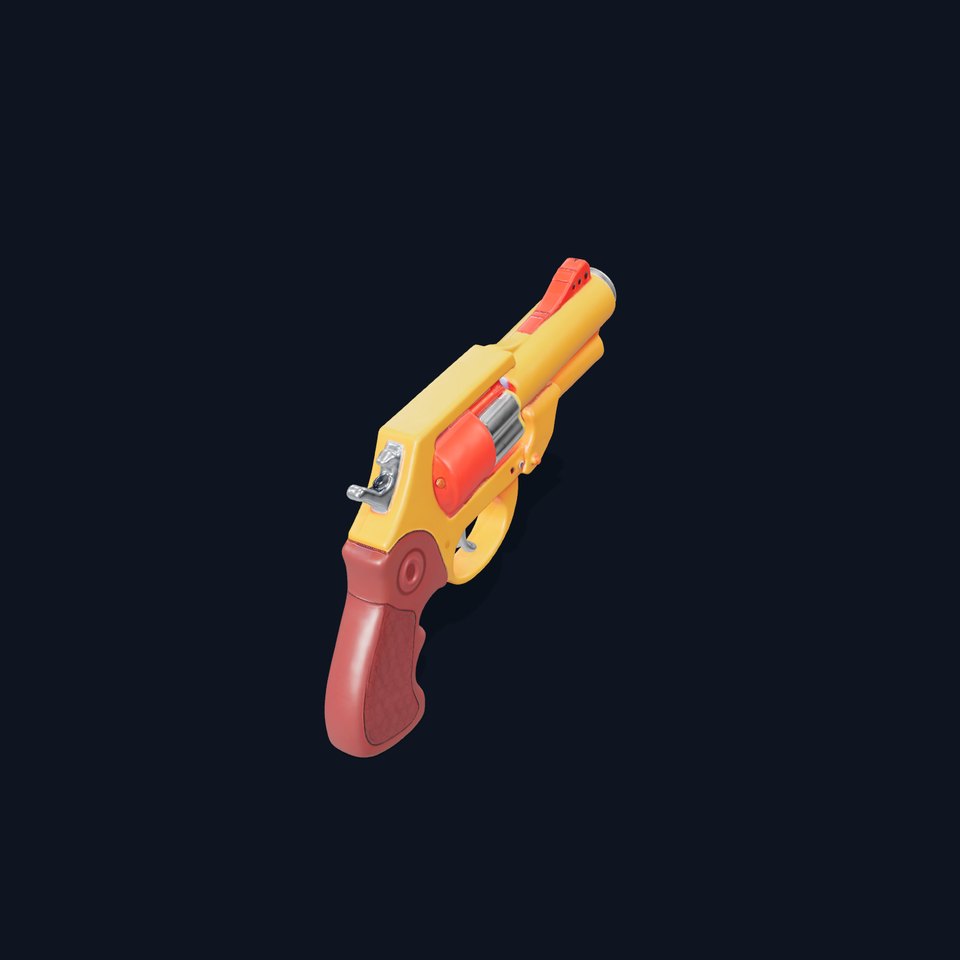 Vibrant Toy Revolver model pack