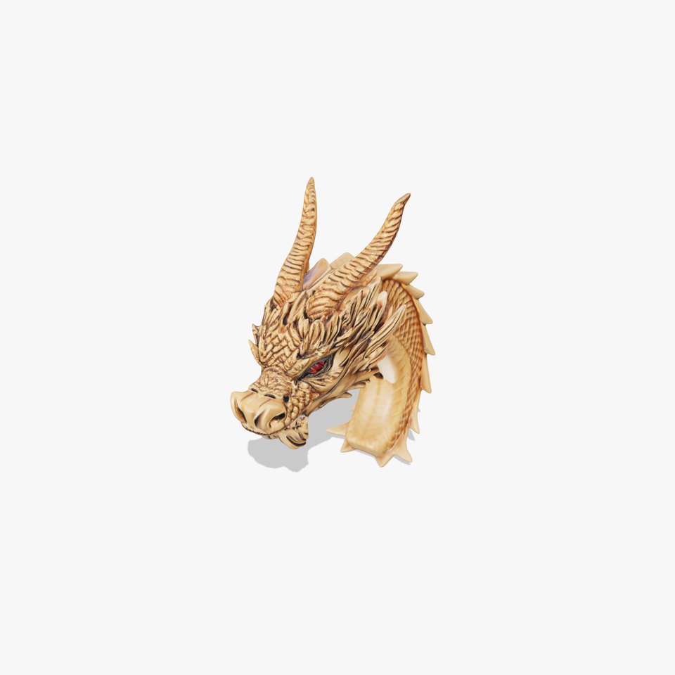 Majestic Golden Dragon model pack