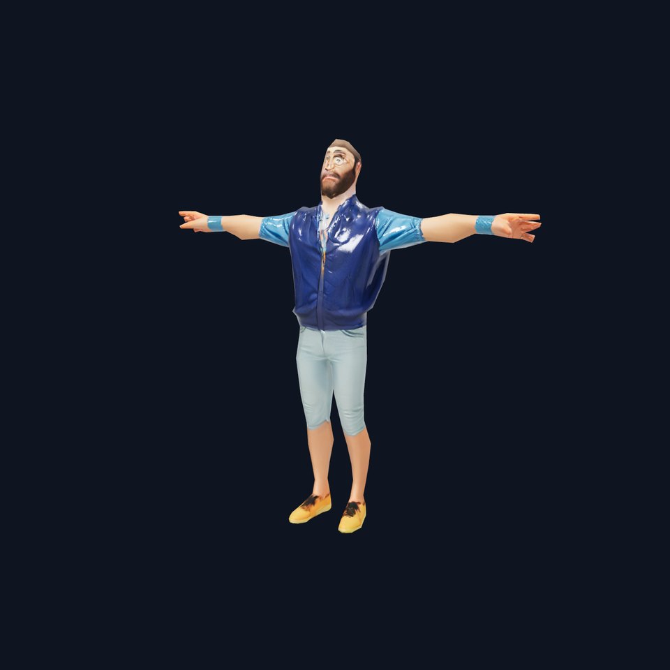 Colorful Casual Guy model pack