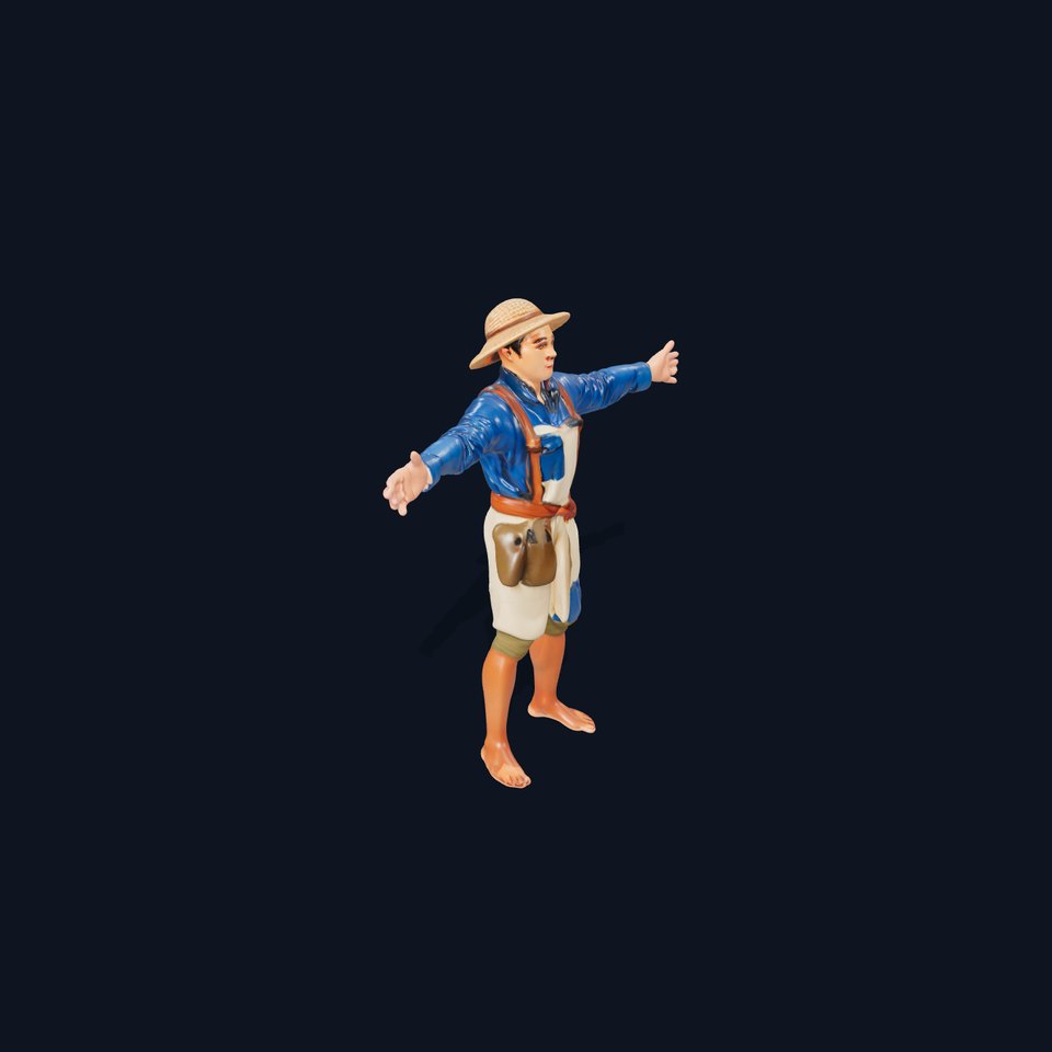 Rustic Farmer Outfit model pack