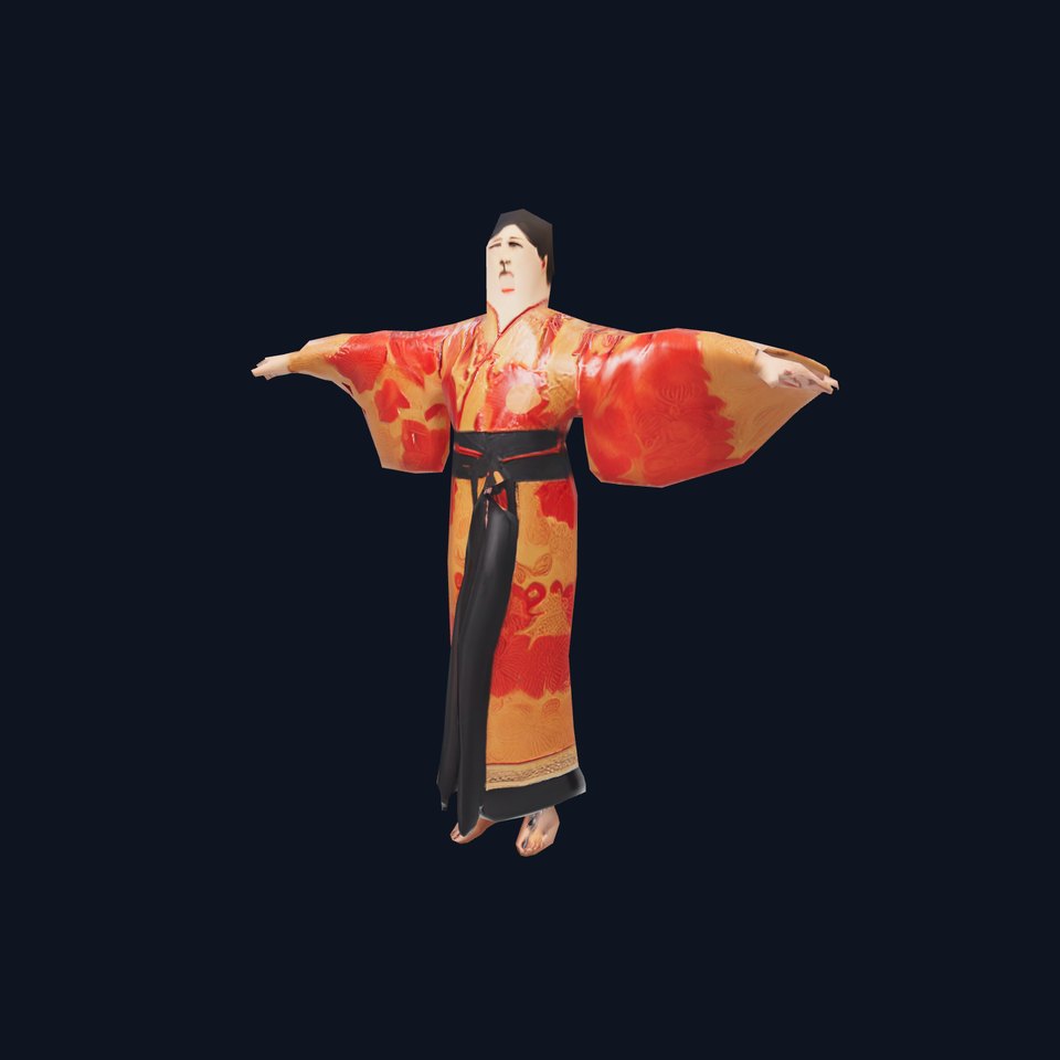 Elegant Kimono Outfit model pack