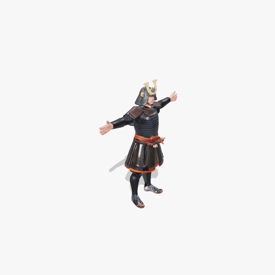 Samurai Armor Black model pack