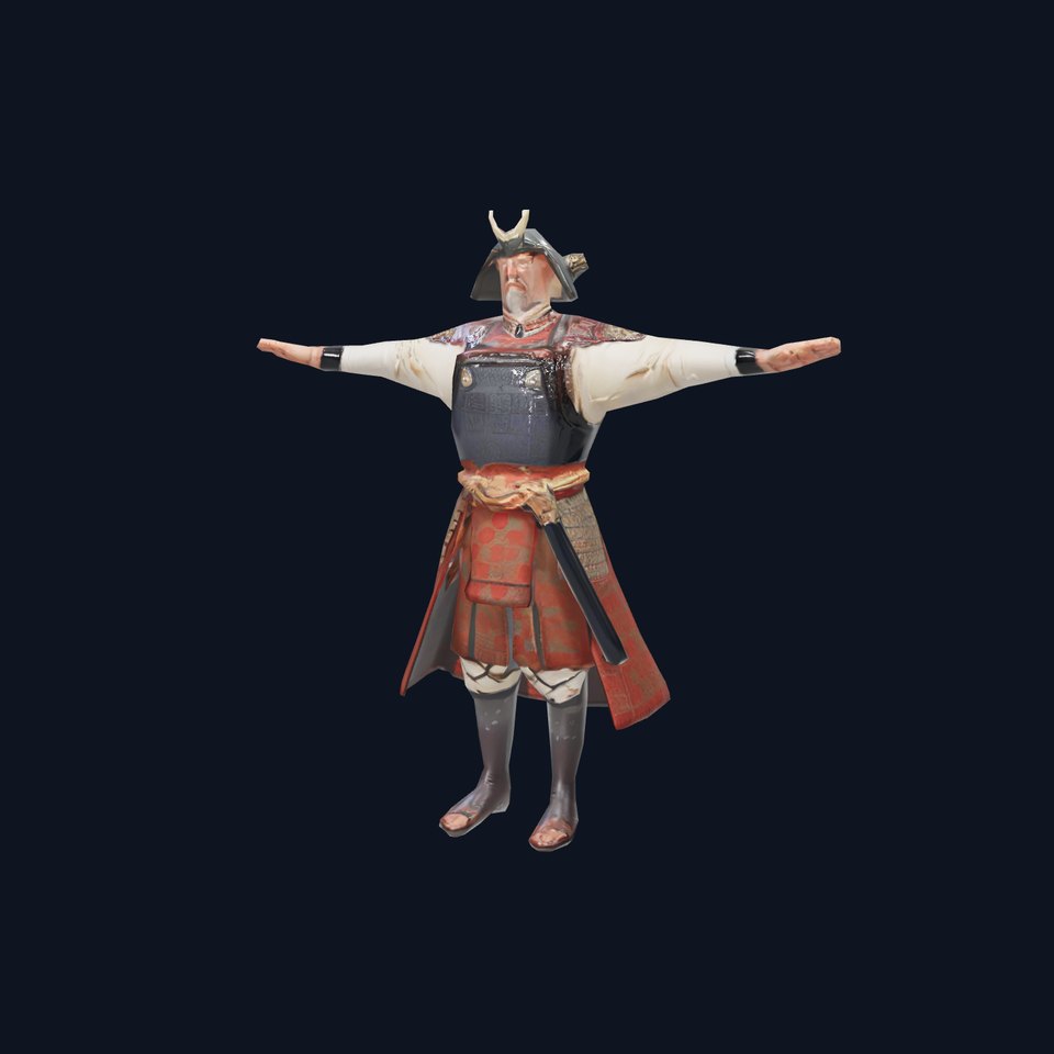 Samurai Warrior Armor model pack