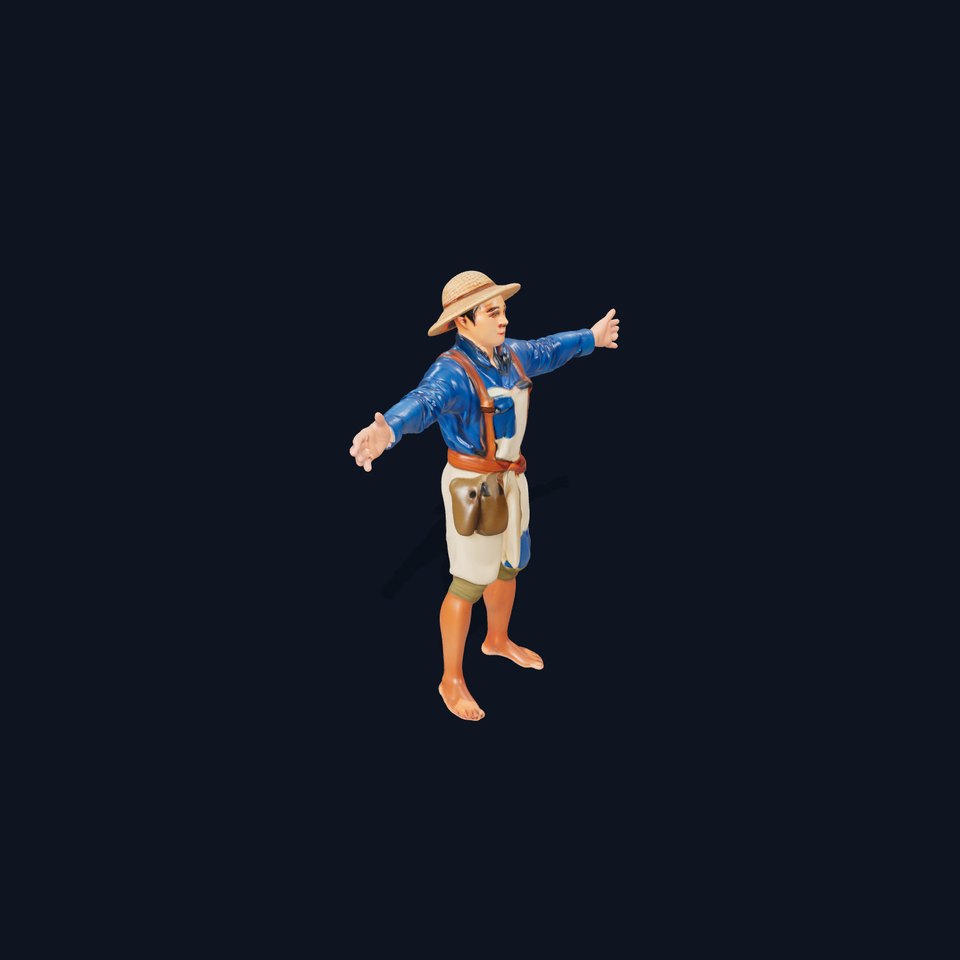 Rustic Farmer Outfit model pack
