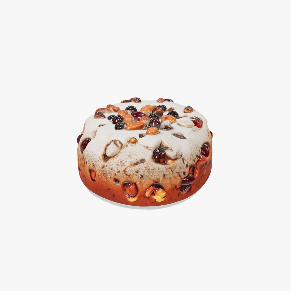 Nutty Festive Cake model pack