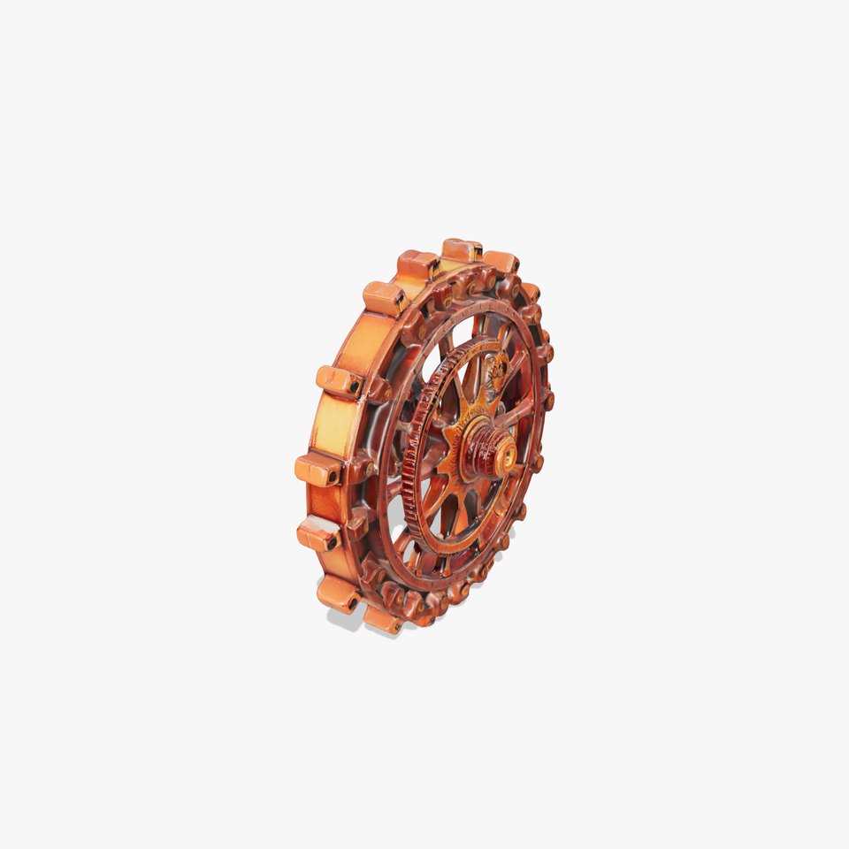 Copper Steampunk Gear model pack