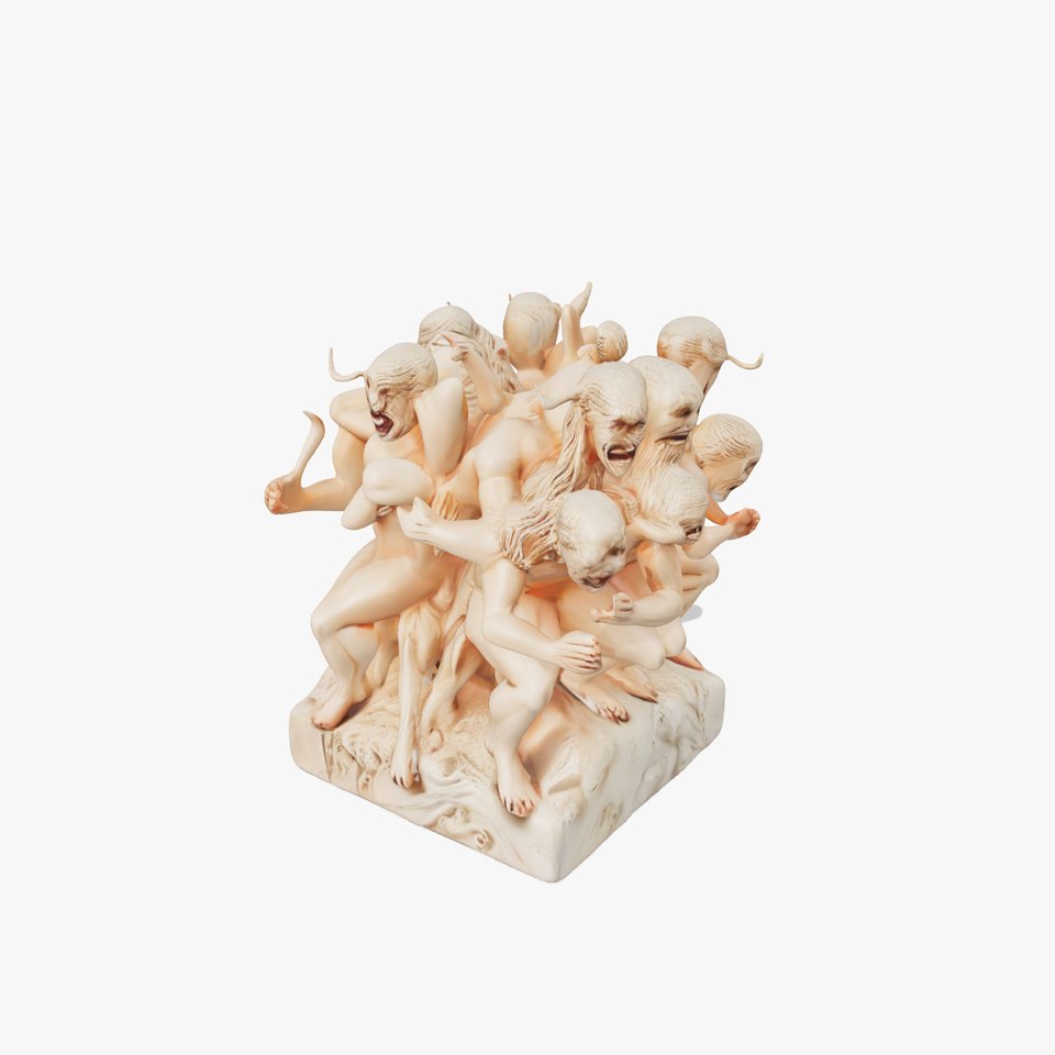 Dynamic Saturn Sculpture model pack