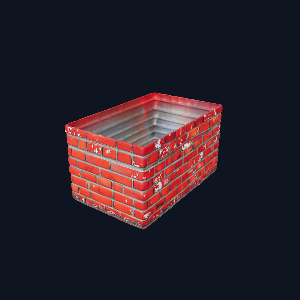 Worn Brick Wall model pack