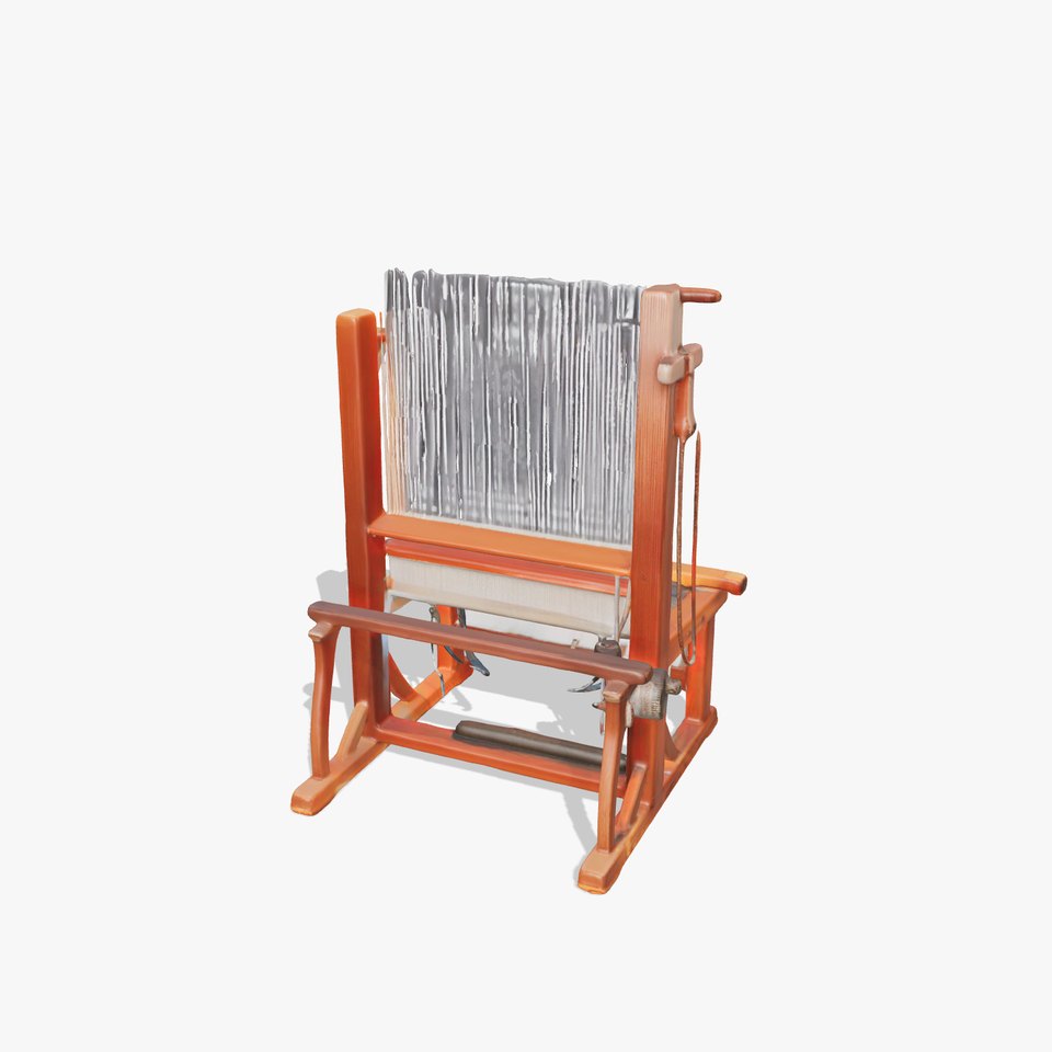 Traditional Wooden Loom model pack