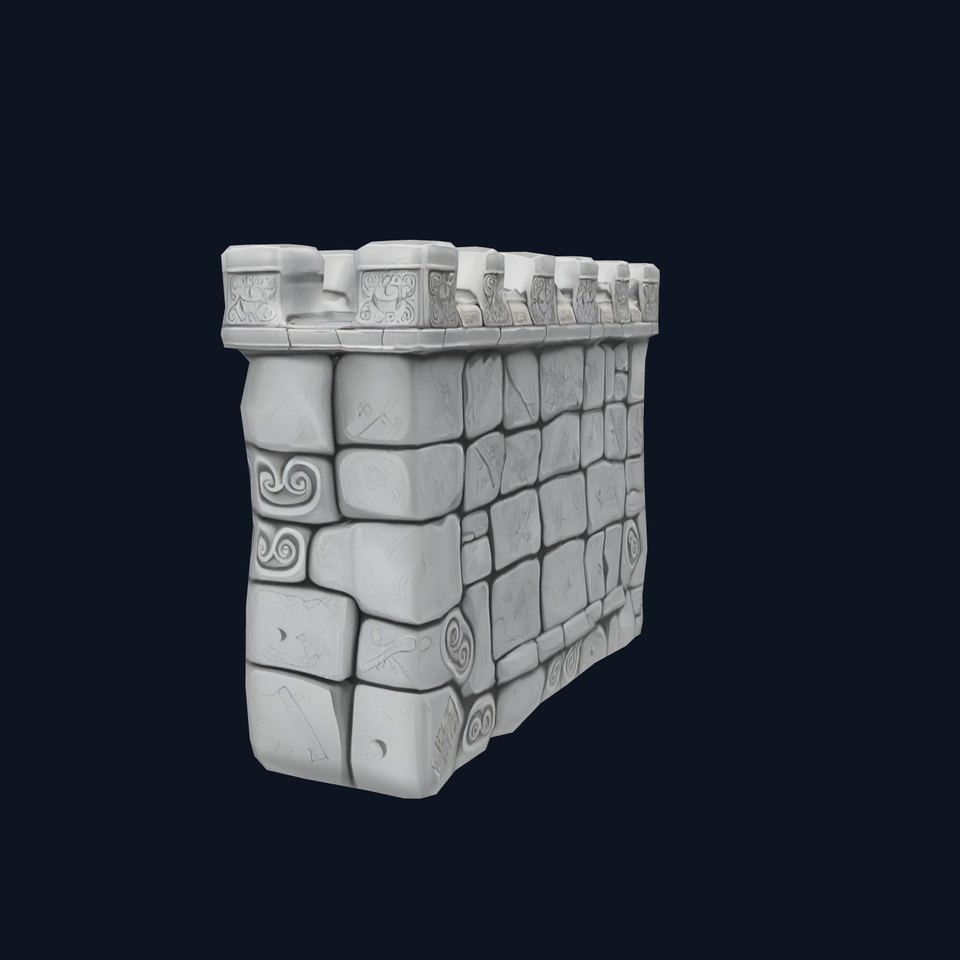 Ancient Stone Wall model pack
