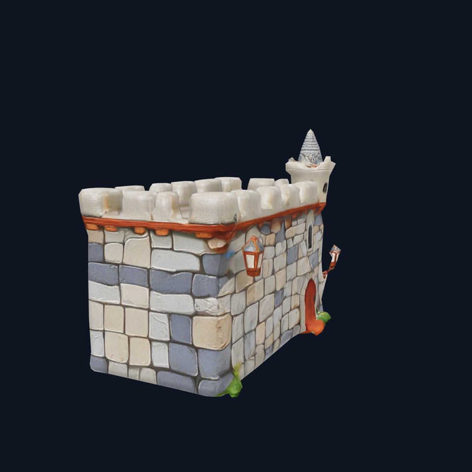 Medieval Stone Fortress model pack