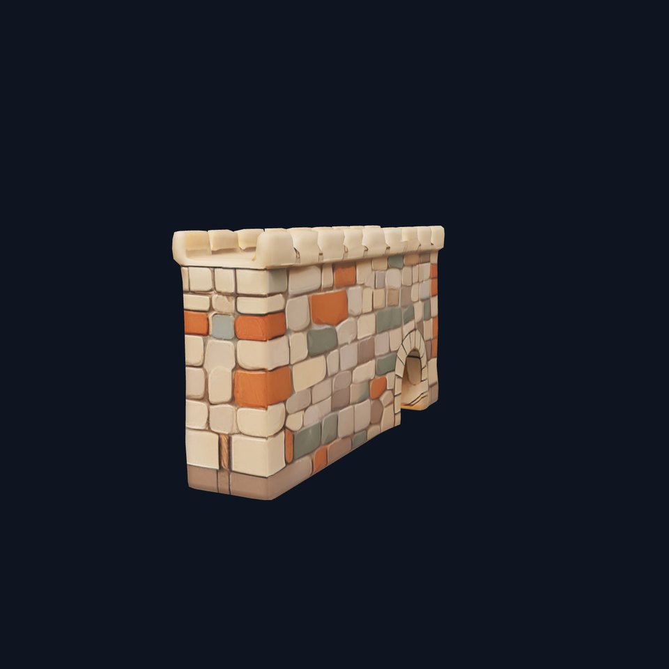 Medieval Stone Wall model pack