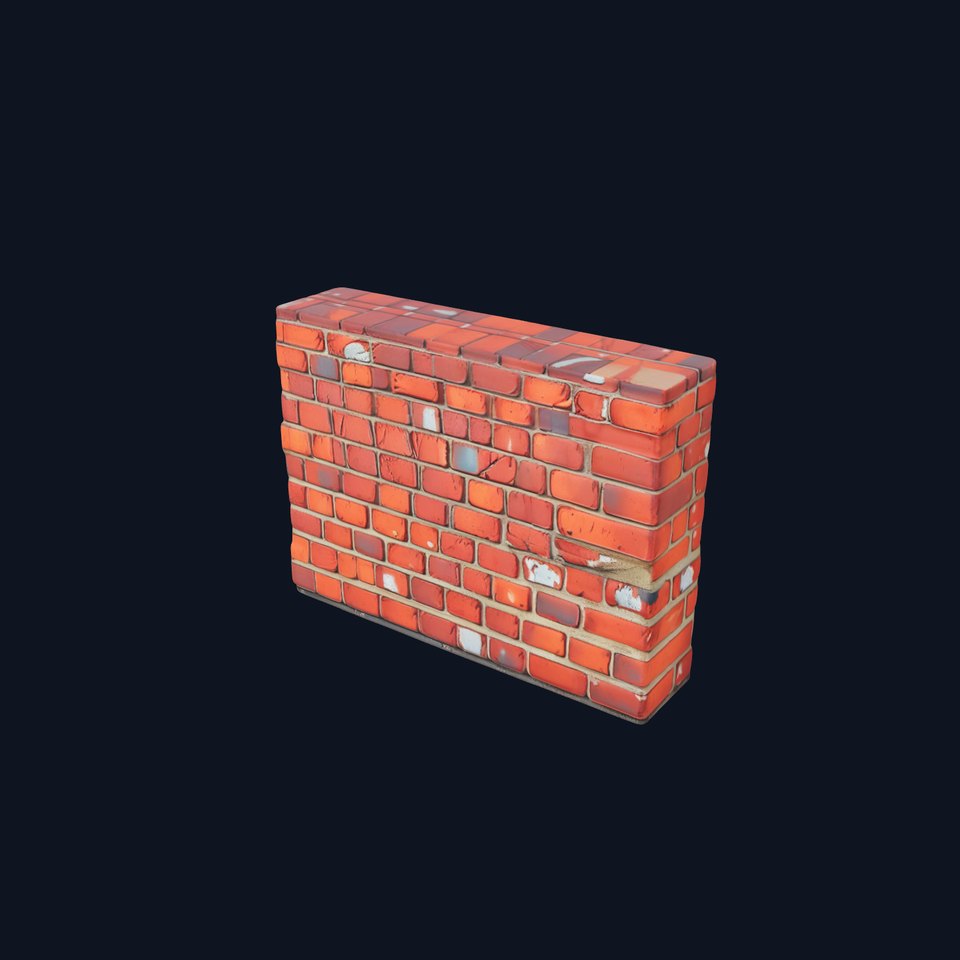 Red Brick Wall model pack