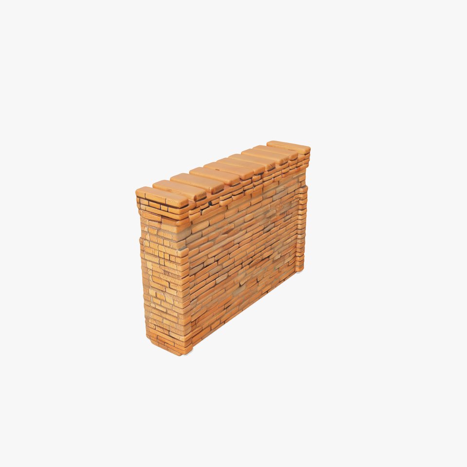 Rustic Brick Wall model pack