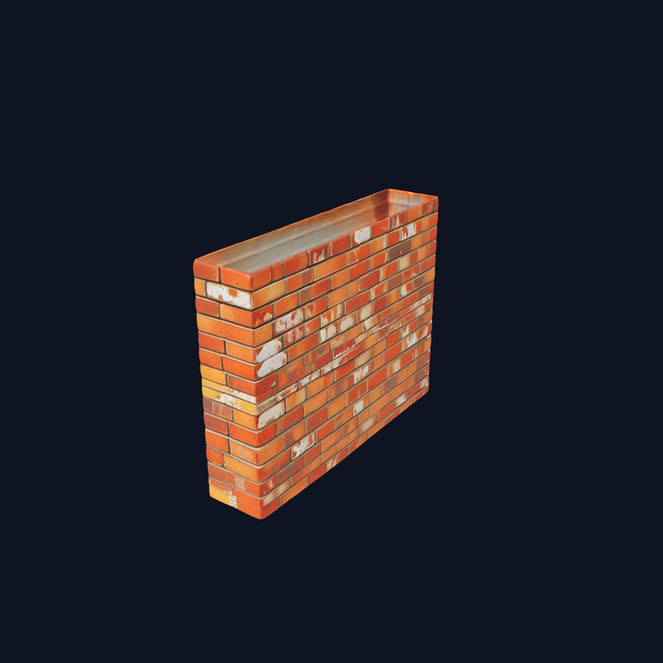Rustic Brick Wall model pack