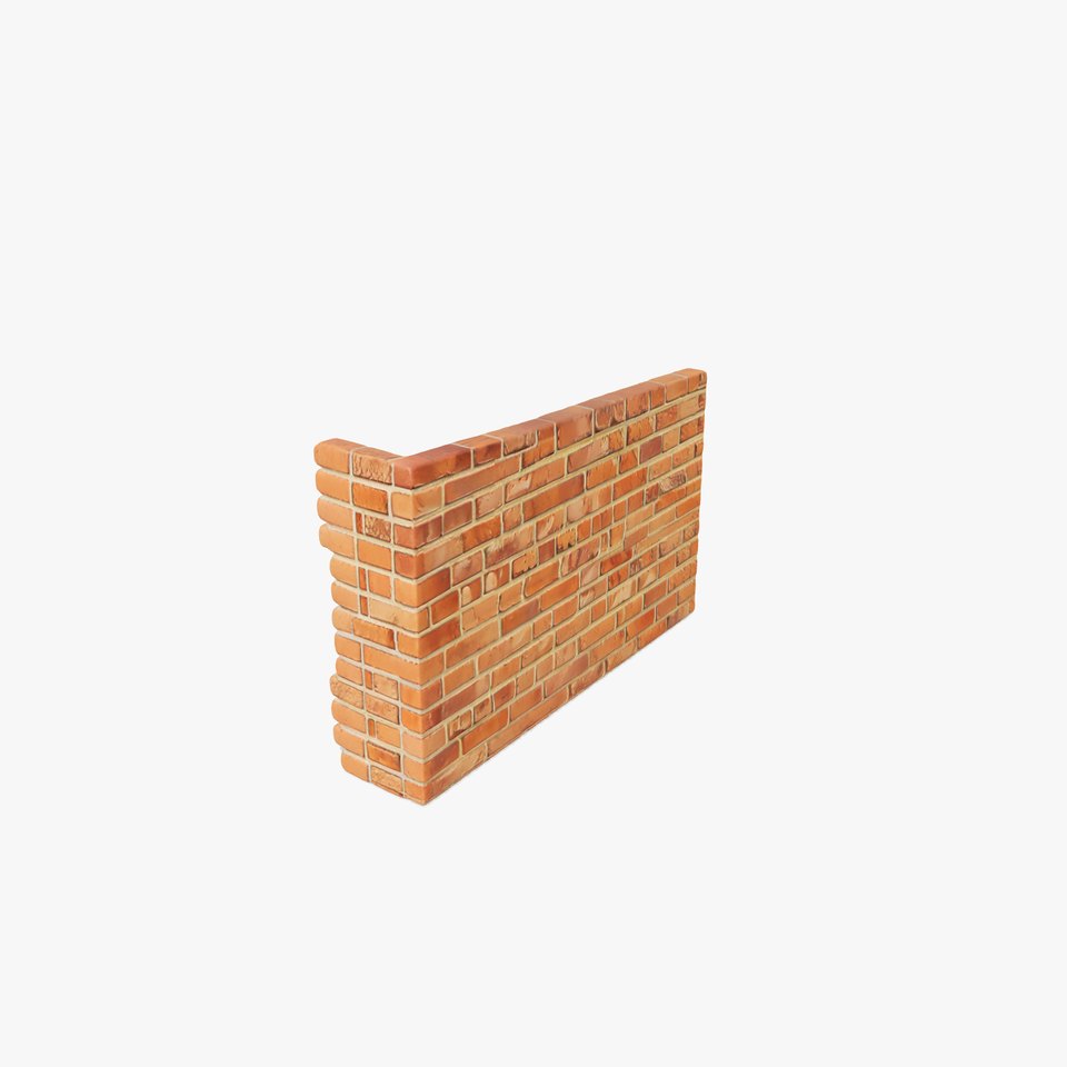 Classic Red Brick Wall model pack