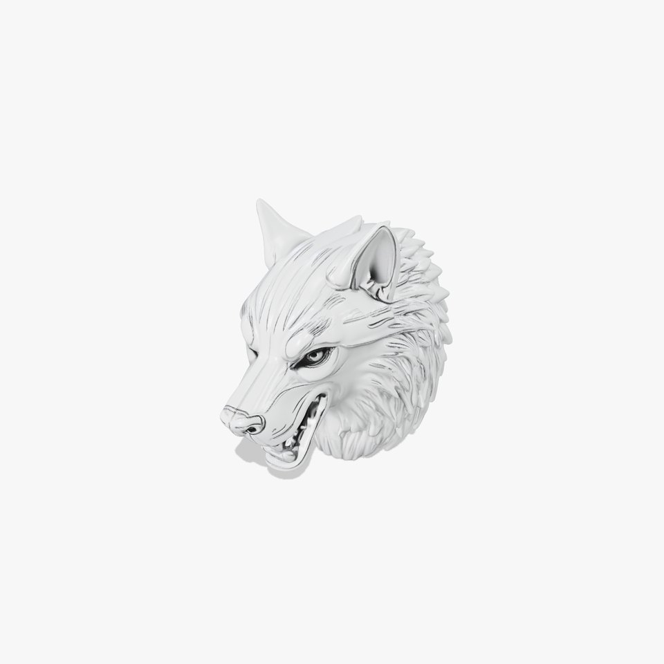 Silver Wolf Head model pack