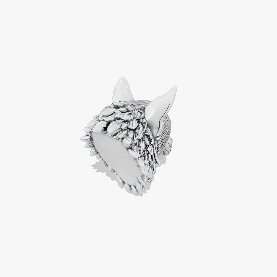 Silver Wolf Sculpture model pack