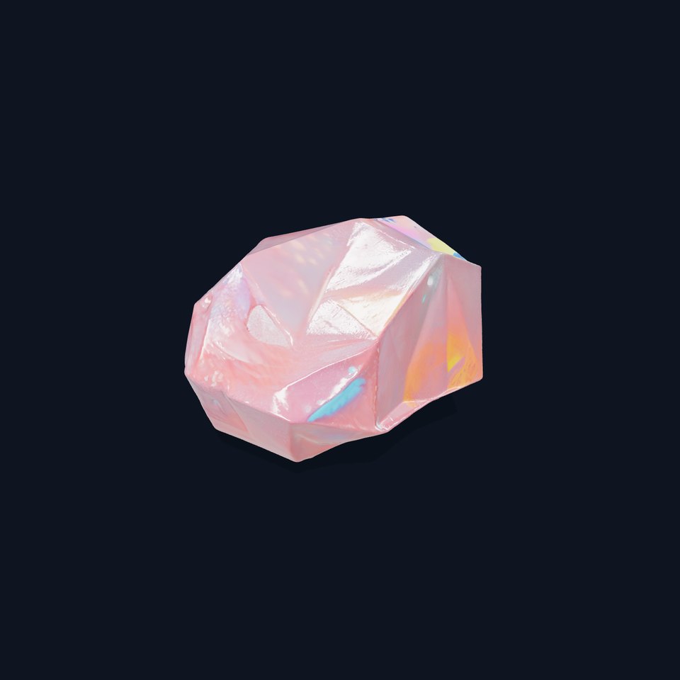Iridescent Crystal Gemstone model pack