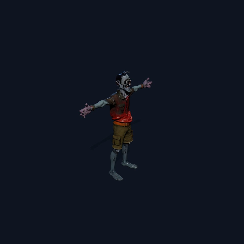 Zany Zombie Attire model pack