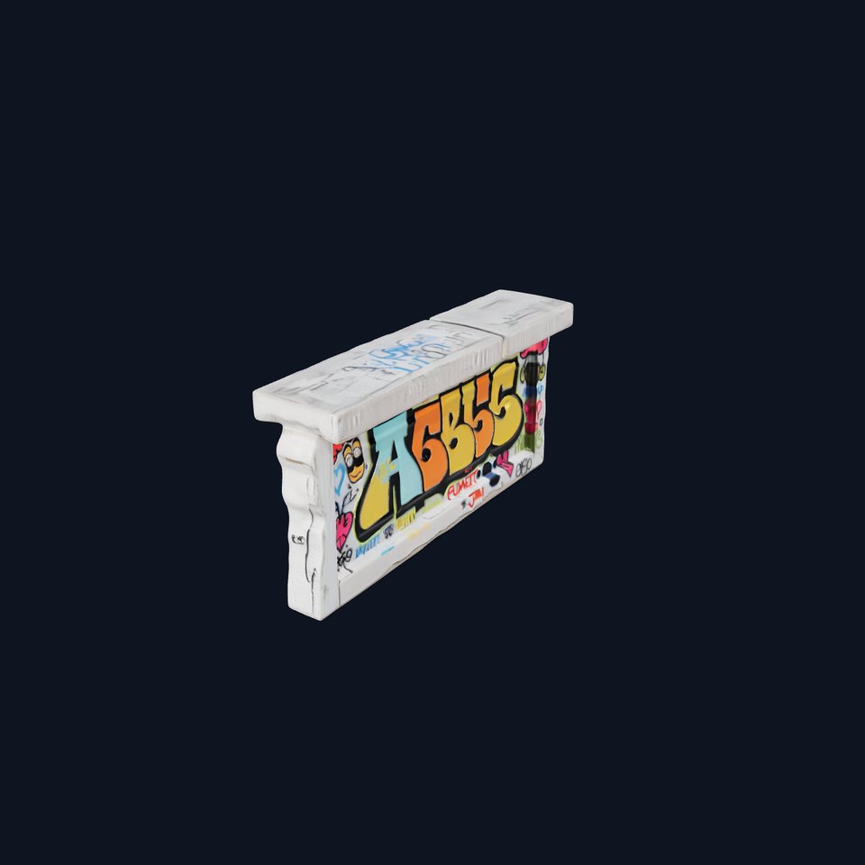 Colorful Graffiti Wall model pack